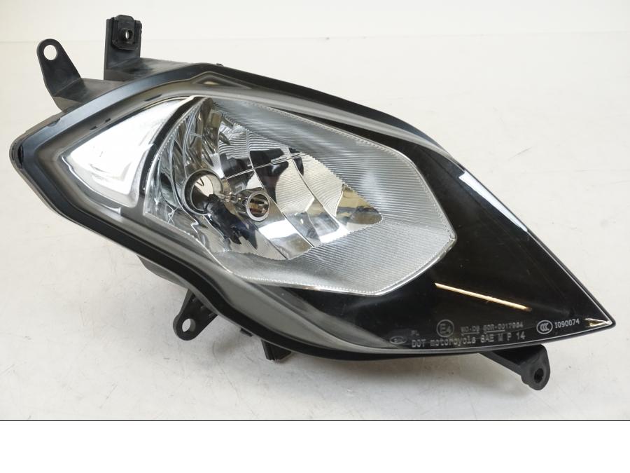 Baksidan på Strålkastare från en BMW S 1000 XR -2014 motorcykel.