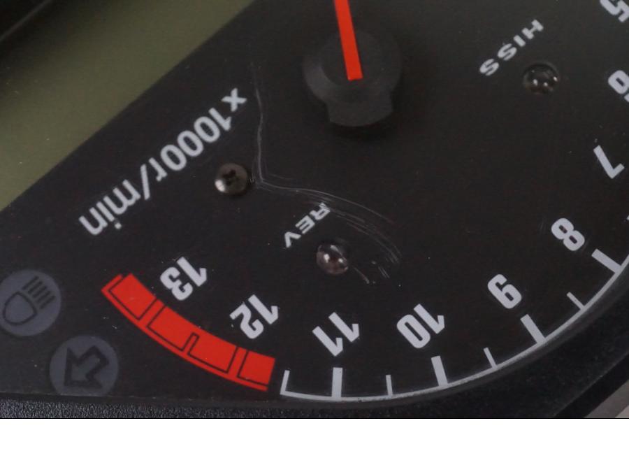 Vänster sida på Instrumentpanel från en Honda CBR 1000 -2005 motorcykel.