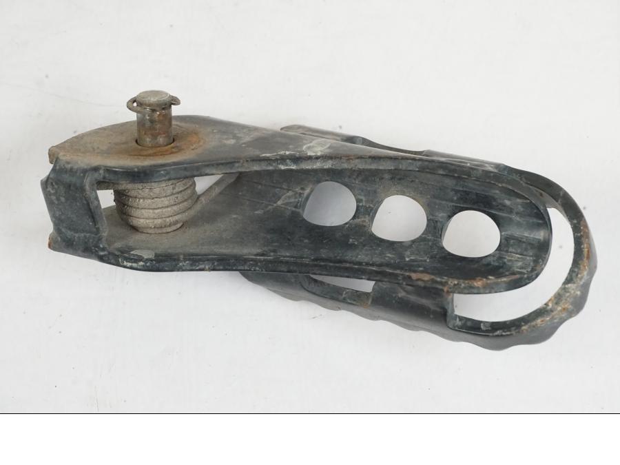 Snett uppifrån på Fotpinne från en BMW F 800 GS -2008 motorcykel.