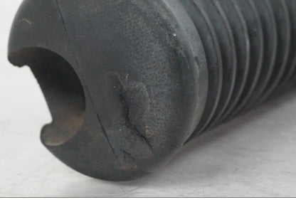 Snett uppifrån på Fotpinne från en H-D Softail FXCW Rocker -2008 motorcykel.