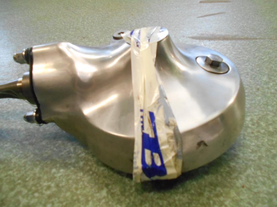 Snett uppifrån på Slutväxel från en Suzuki VL 1500 -2002 motorcykel.