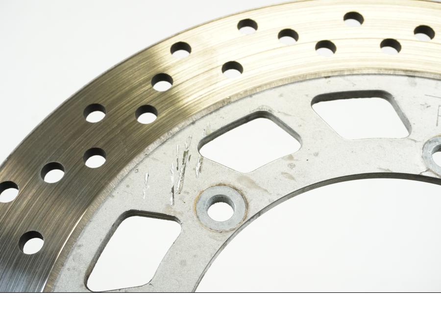 Vänster sida på Bromsskiva från en Yamaha XV 750 -1998 motorcykel.