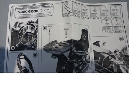 Höger sida på Pakethållare från en Suzuki GS 500 -2001 motorcykel.