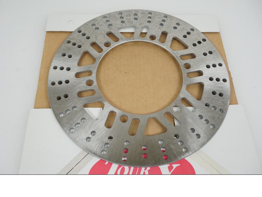 Baksidan på Bromsskiva från en Kawasaki GTR 1000 -1993 motorcykel.