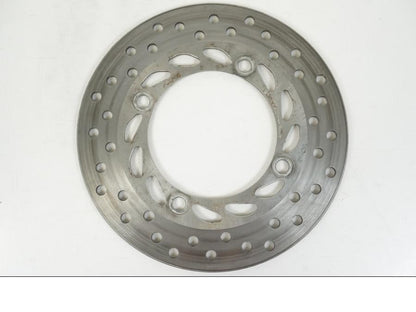 Framsidan på Bromsskiva från en Honda CBR 125 R -2006 motorcykel.