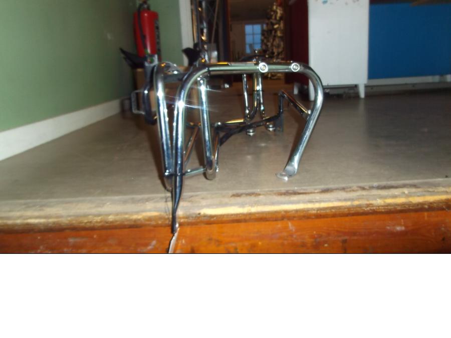 Baksidan på Sidoväskhållare från en H-D Touring Ultra Classic FLHTCU/I -2009 motorcykel.