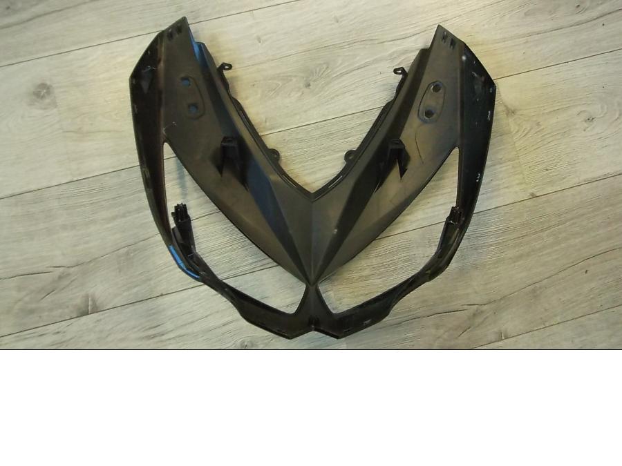 Snett uppifrån på Toppkåpa från en Kawasaki Z 1000 -2011 motorcykel.