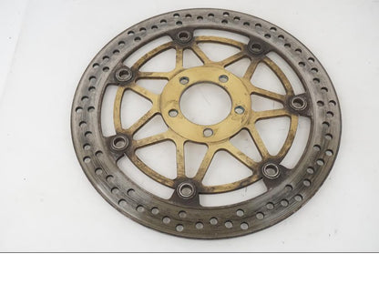 Baksidan på Bromsskiva från en Kawasaki ZX-12R -2000 motorcykel.