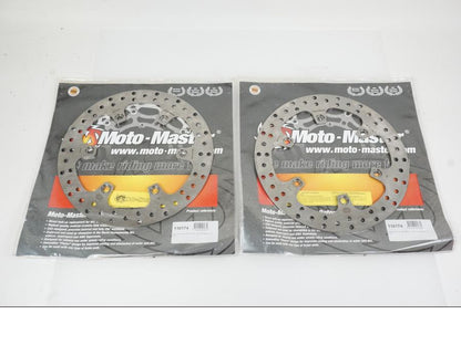 Framsidan på Bromsskiva från en Honda VFR 750 -1987 motorcykel.