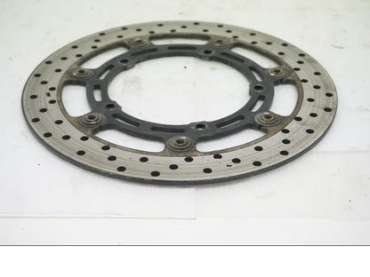 Baksidan på Bromsskiva från en Yamaha MT-03 -2007 motorcykel.