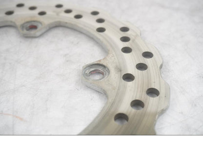 Vänster sida på Bromsskiva från en Kawasaki ZX-10R -2008 motorcykel.