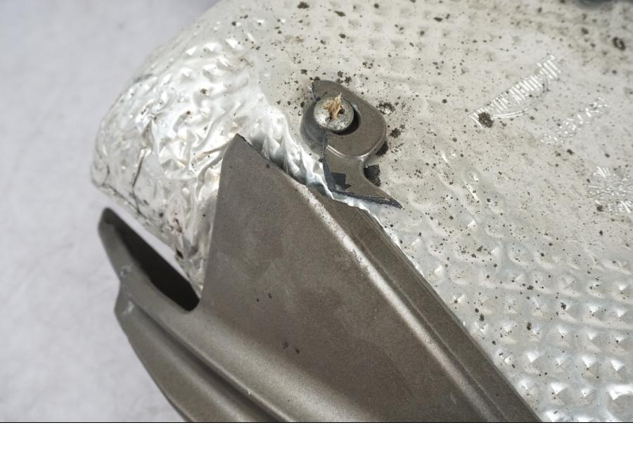 Framsidan på Ljuddämpare från en Triumph Daytona 675 -2007 motorcykel.