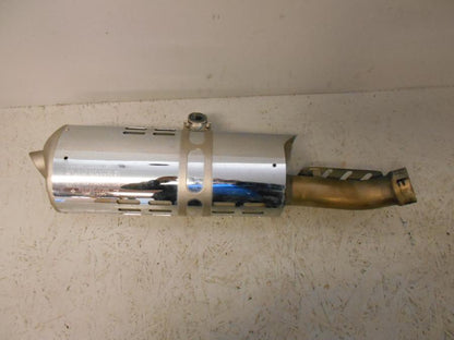 Baksidan på Ljuddämpare från en BMW R 1200 GS -2012 motorcykel.