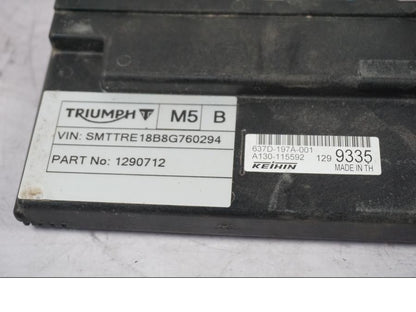 Baksidan på CDI / ECU från en Triumph Tiger Explorer -2016 motorcykel.