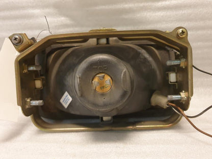 Snett uppifrån på Strålkastare från en Suzuki DR 750 S -1989 motorcykel.