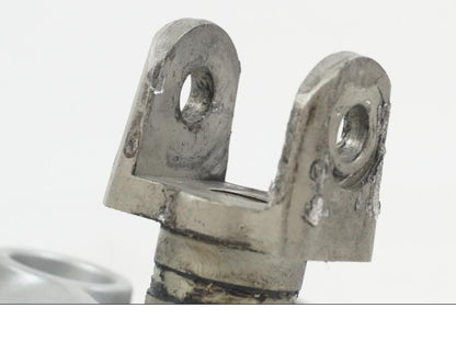 Snett uppifrån på Fotpinnefäste från en Suzuki GSX-R 750 -2009 motorcykel.