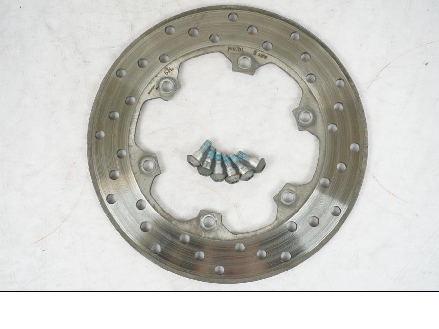 Framsidan på Bromsskiva från en Yamaha MT 125 -2017 motorcykel.