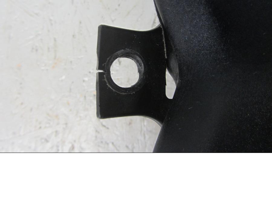 Snett uppifrån på Sadel från en Honda CB 1000 R -2010 motorcykel.