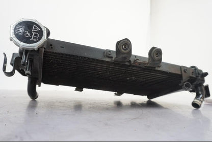 Snett uppifrån på Vattenkyl från en Triumph Tiger -2009 motorcykel.