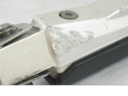 Snett uppifrån på Fotpinne från en BMW R 1200 R -2007 motorcykel.