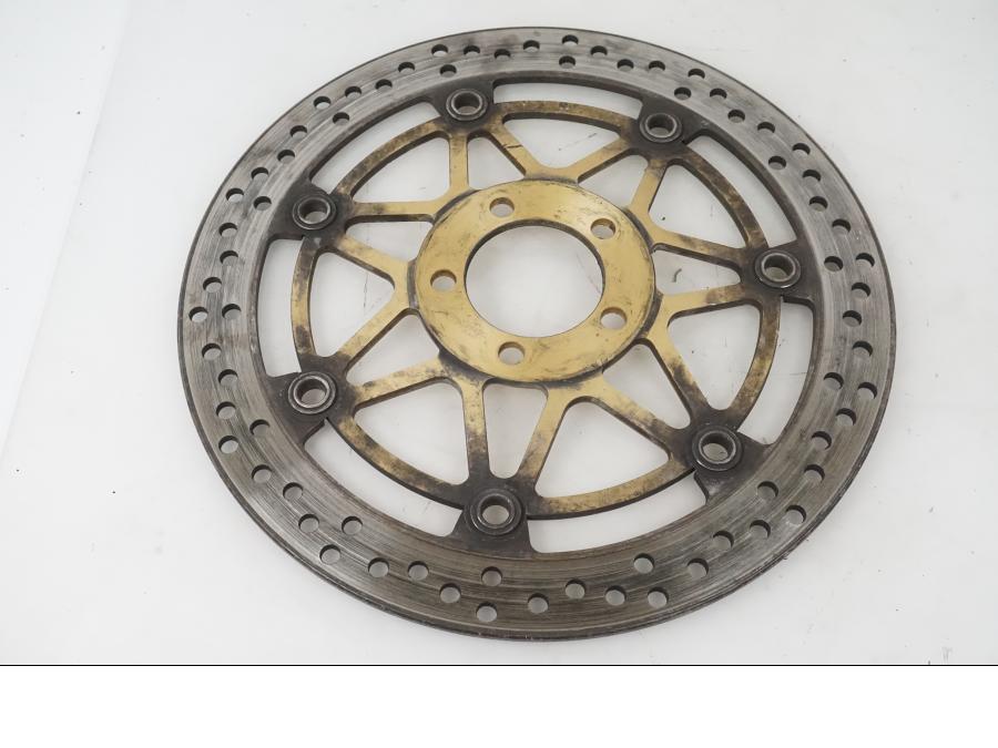 Baksidan på Bromsskiva från en Kawasaki ZX-12R -2000 motorcykel.