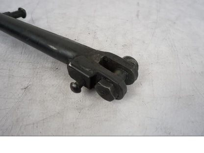 Snett uppifrån på Sidostöd från en Kawasaki ER-6F -2010 motorcykel.