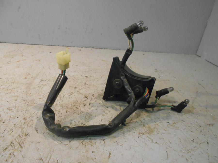 Snett uppifrån på Kontrollamppanel från en Honda GL 500 -1982 motorcykel.