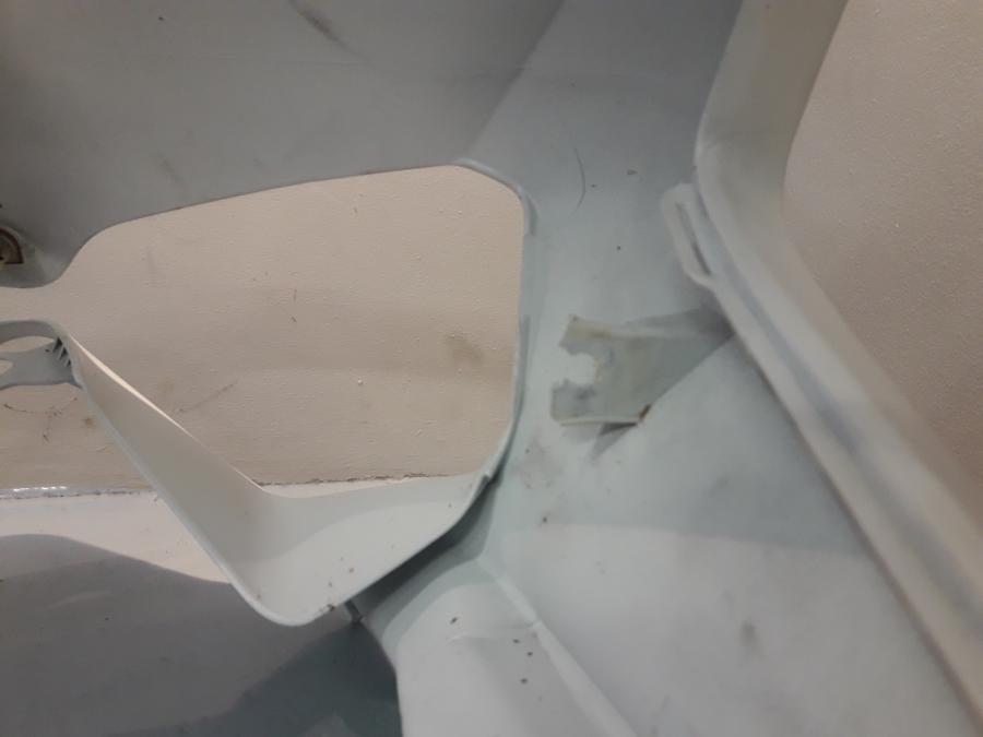 Snett uppifrån på Toppkåpa från en Ducati Panigale 959 -2017 motorcykel.