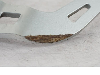 Snett uppifrån på Bromspedal från en BMW R 1200 GSA -2012 motorcykel.