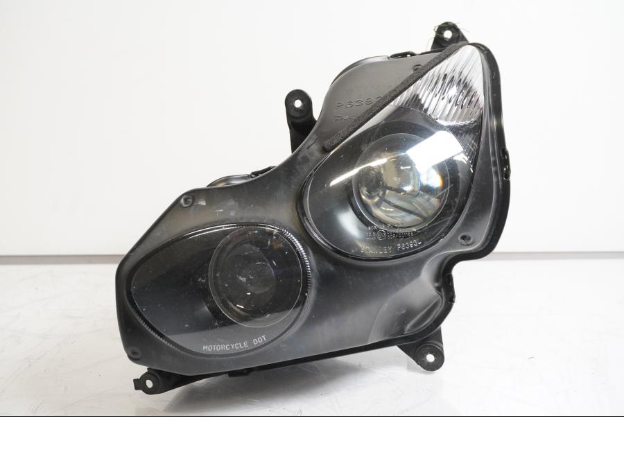 Framsidan på Strålkastare från en Kawasaki ZZ-R 1400 -2010 motorcykel.