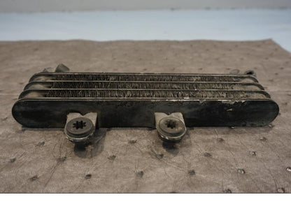 Vänster sida på Oljekyl från en Honda XRV 750 -1995 motorcykel.