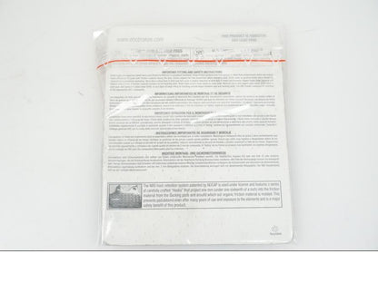 Höger sida på Bromsbelägg från en Universal Universal -2010 moped.