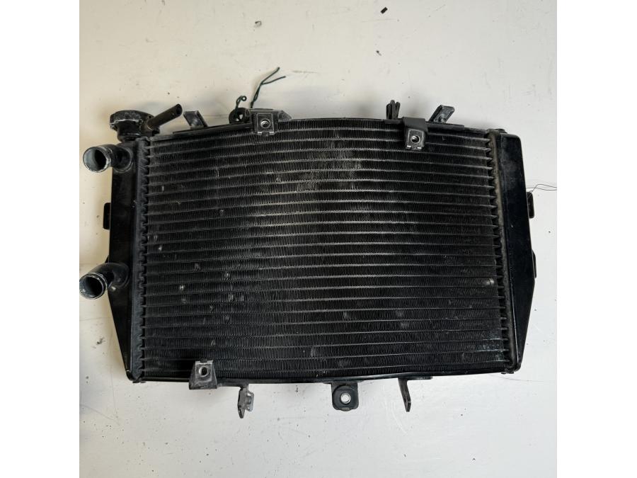 Baksidan på Vattenkyl från en Triumph Speed Triple -2011 motorcykel.