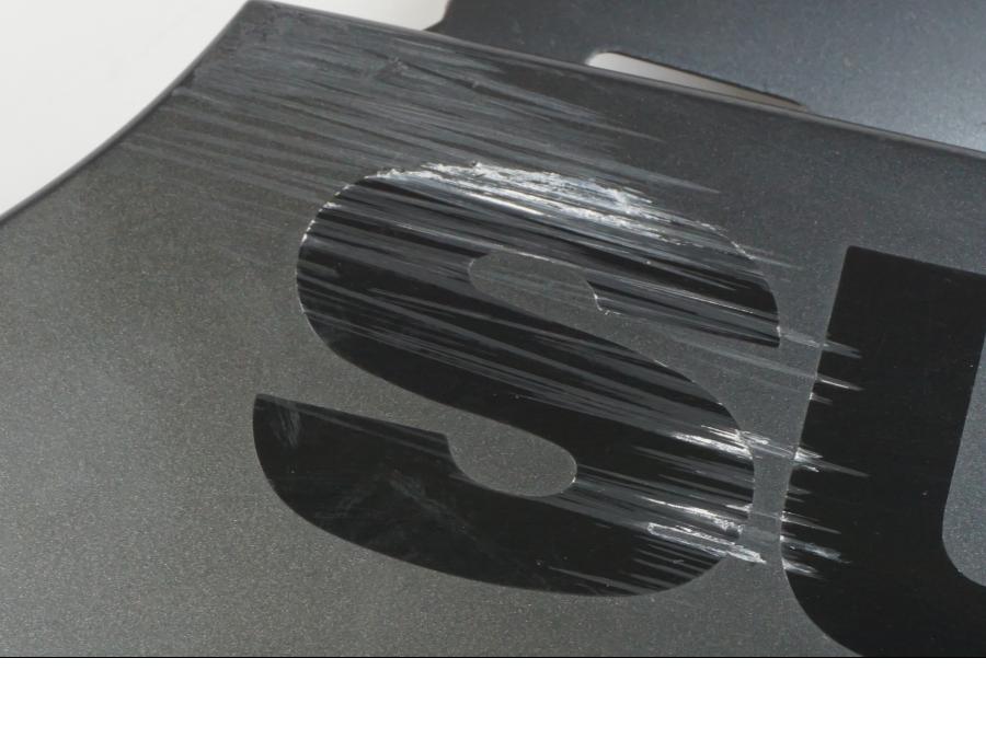 Snett uppifrån på Magkåpa från en Suzuki GSX-R 1000 -2007 motorcykel.