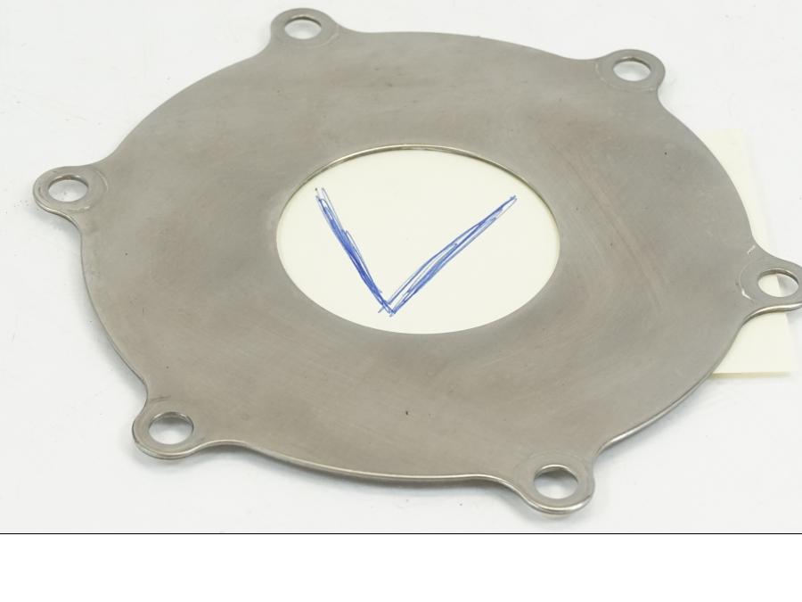 Framsidan på Bromsskivedekor från en Yamaha XVS 1100 -2003 motorcykel.