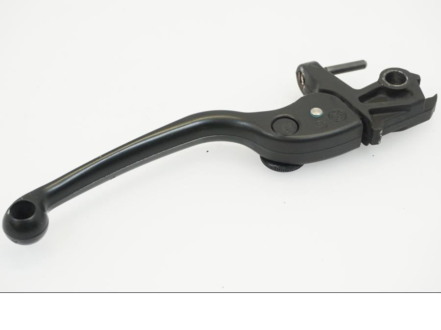 Snett uppifrån på Kopplingsgrepp från en BMW R 1150 R -2002 motorcykel.