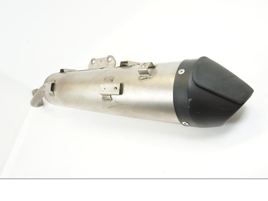 Vänster sida på Ljuddämpare från en Yamaha XT 660 R -2004 motorcykel.