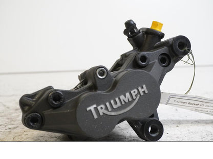 Framsidan på Bromsok från en Triumph Rocket III -2011 motorcykel.