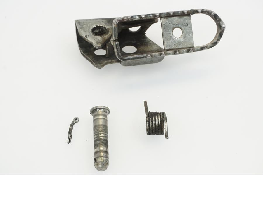 Framsidan på Fotpinne från en Yamaha WR 125 -2010 motorcykel.