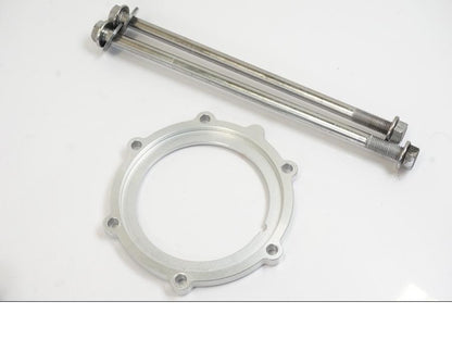 Baksidan på Skruv / Mutter etc från en Triumph Trident -2021 motorcykel.