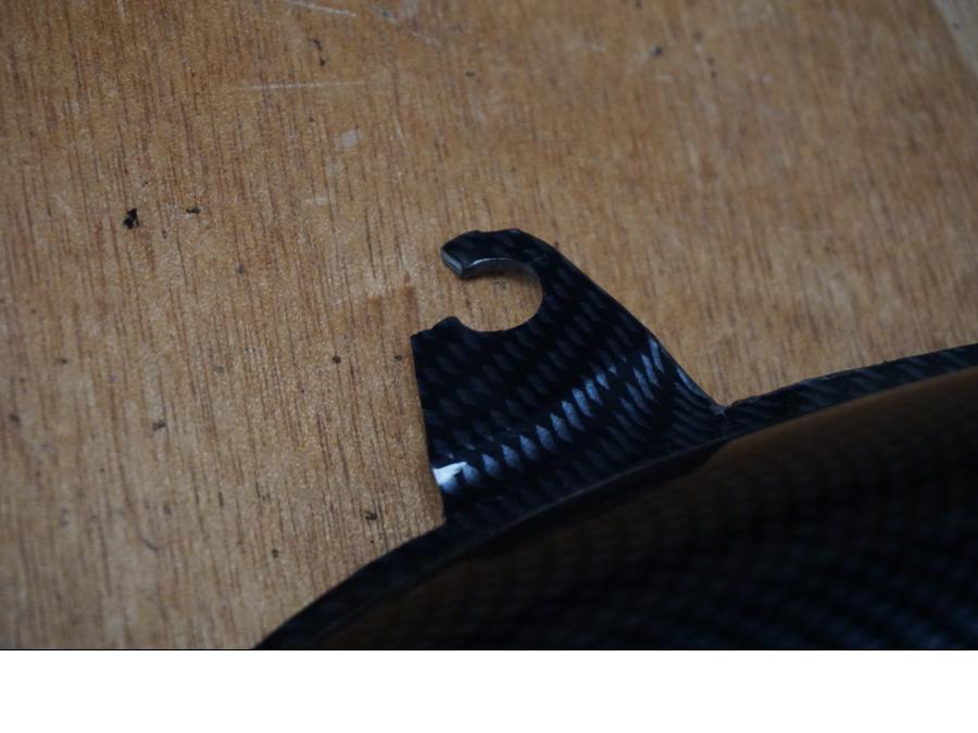 Höger sida på Luftintag från en Suzuki TL 1000 S -1997 motorcykel.