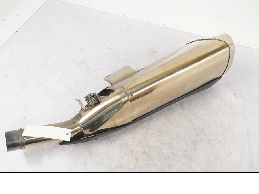 Vänster sida på Ljuddämpare från en Kawasaki Z 1000 -2009 motorcykel.