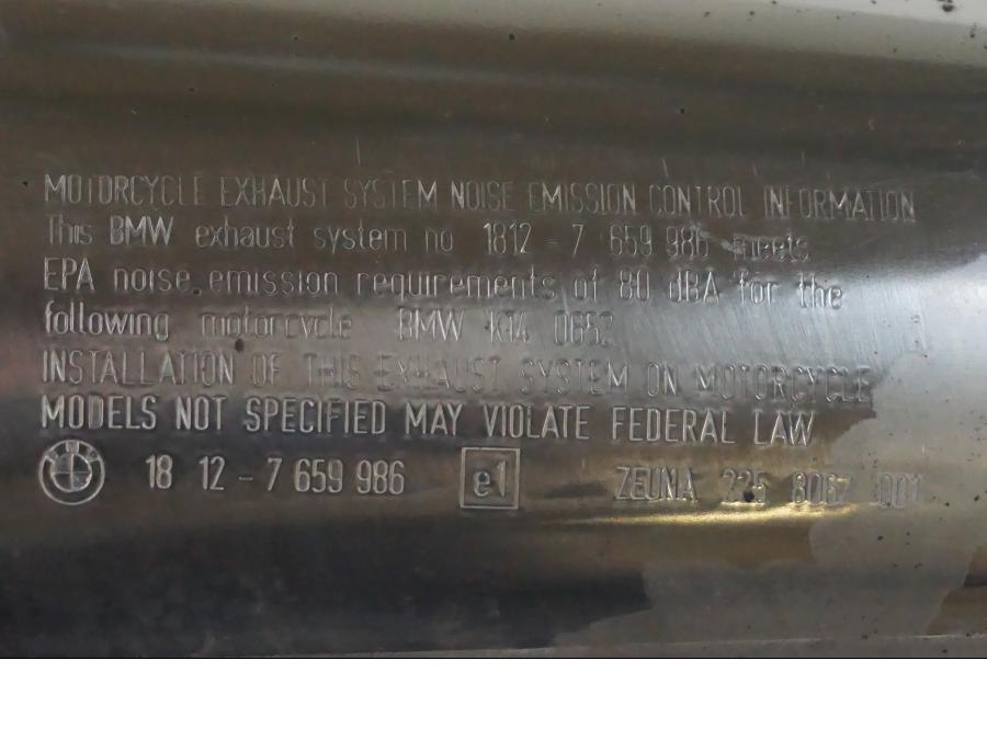 Extrabild4 på Ljuddämpare från en BMW F 650 CS -2002 motorcykel.