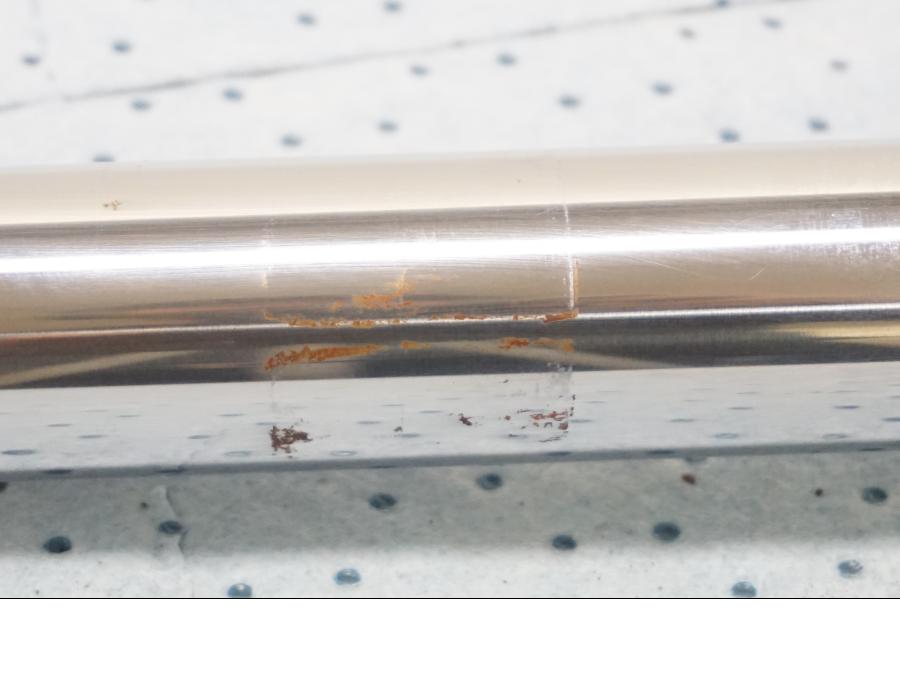 Snett uppifrån på Gaffelben från en Triumph Tiger -2001 motorcykel.