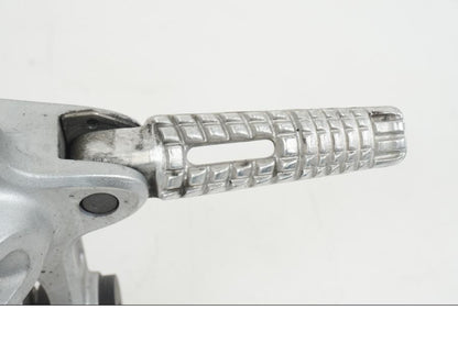 Snett uppifrån på Fotpinne från en Suzuki GSX-R 1000 -2007 motorcykel.