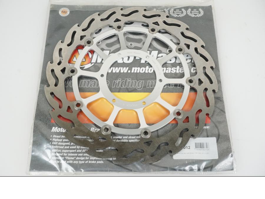 Framsidan på Bromsskiva från en Honda VTR 1000 F -2006 motorcykel.