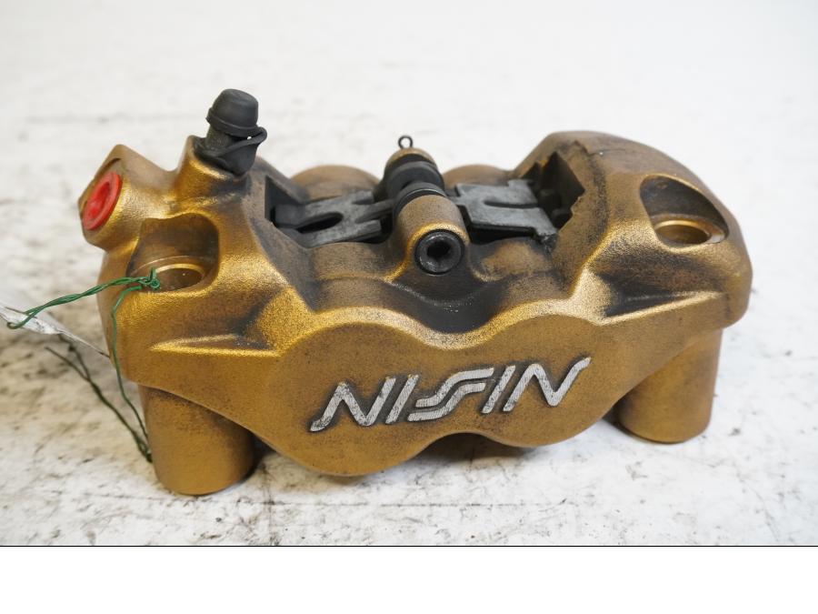 Framsidan på Bromsok från en Triumph Street Triple R -2009 motorcykel.