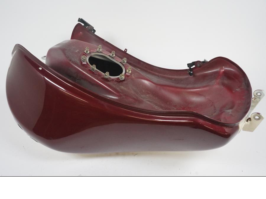 Snett uppifrån på Bensintank från en Triumph Rocket III -2007 motorcykel.