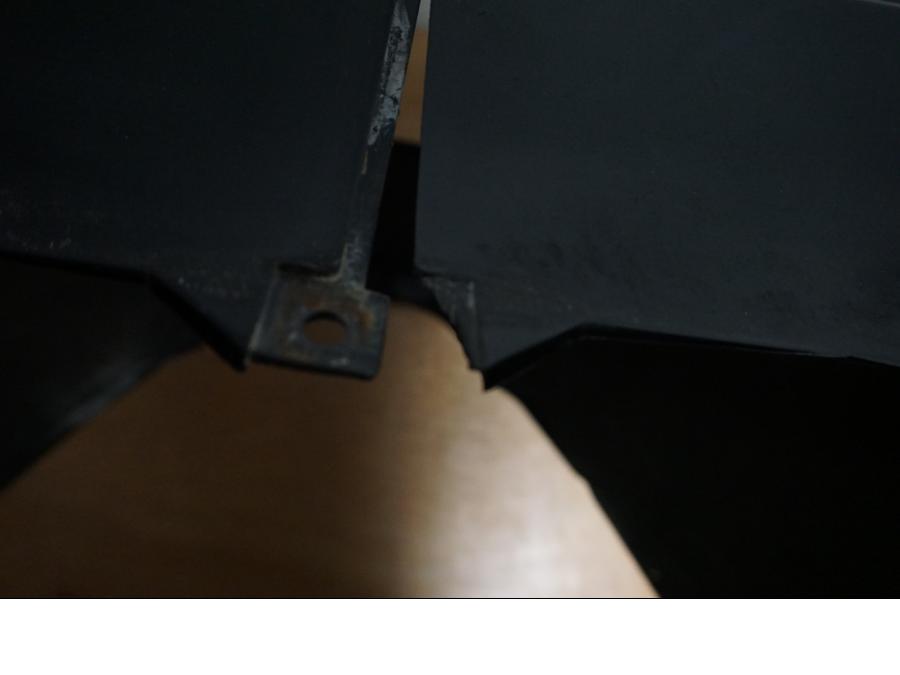 Snett uppifrån på Bakvinge från en Suzuki GSX-R 750 -1998 motorcykel.