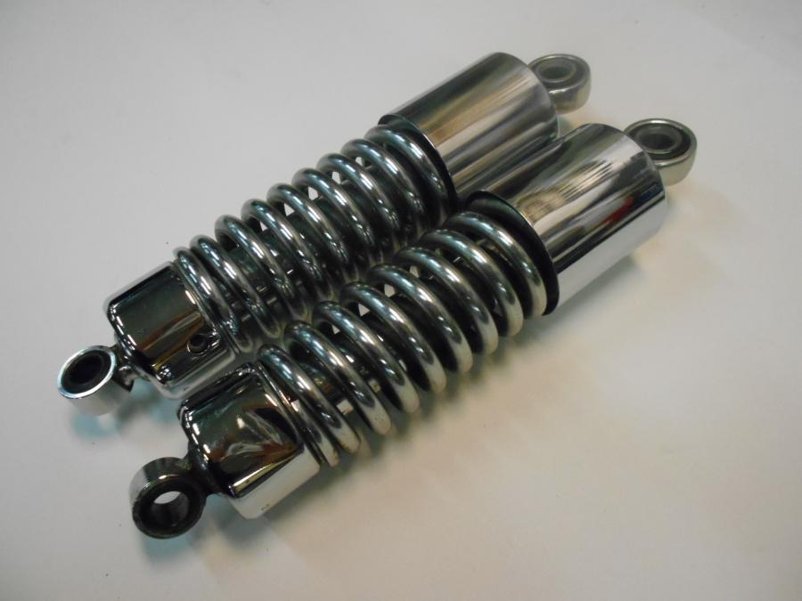 Baksidan på Stötdämpare från en Triumph Rocket III -2006 motorcykel.